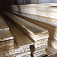 4 Stacks of Poplar Wood Boards