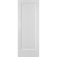 One Panel White door with no door knob